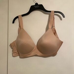 Bali Women's Intimates Beige Padded Wireless Bra, Comfort Revolution, Bra# 3462